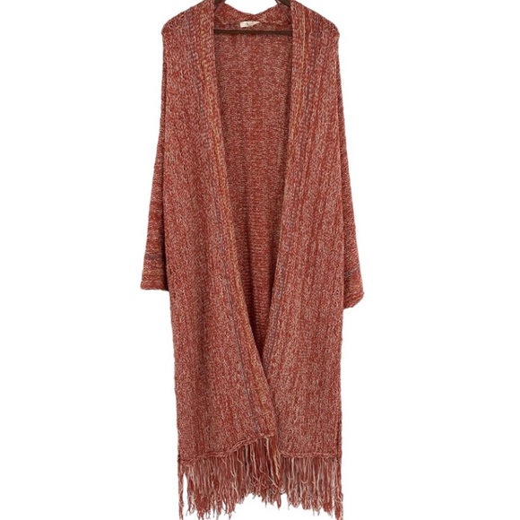 easel Sweaters - 🍁EASEL🍂LOS ANGELES FRINGE DUSTER🍂